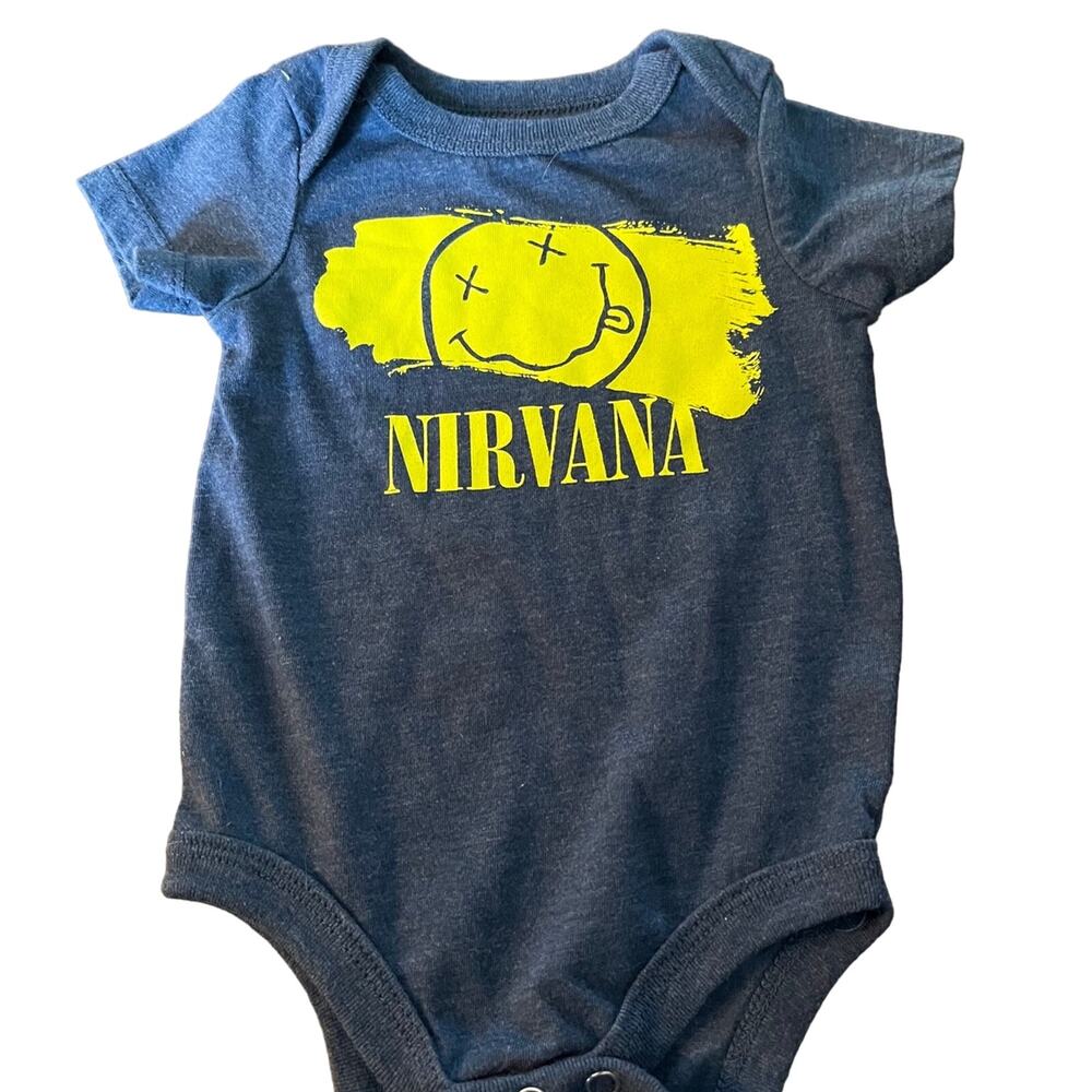 Nirvana Baby 0/3M One Piece Graphic Bodysuit